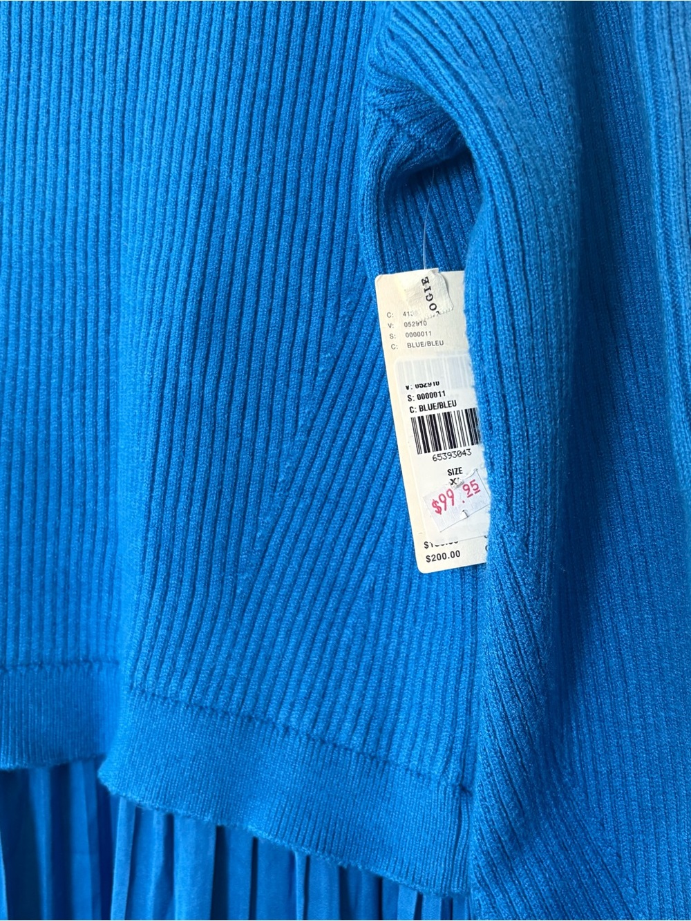 Anthropologie Cobalt Blue Rib-Knit Maxi Dress - Picture 5 of 8